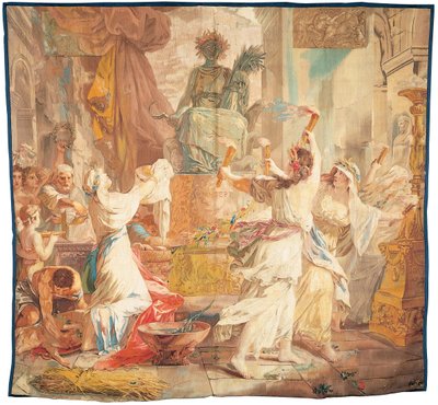 Gobelin gobeliny znany jako „Lato” lub „Święto Ceres” autorstwa French School