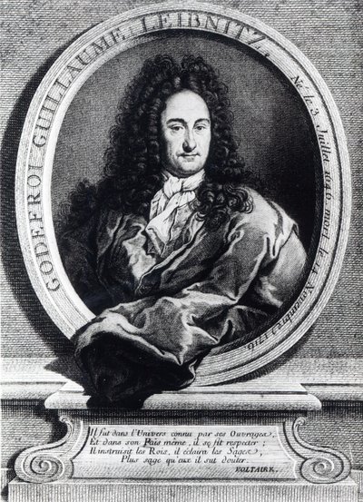 Gottfried Wilhelm Leibniz autorstwa French School
