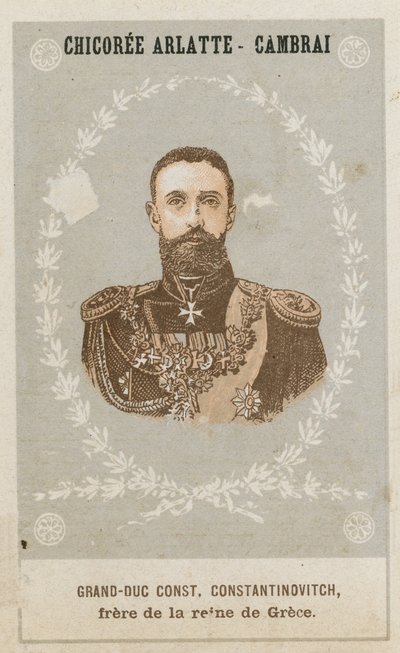 Wielki Książę Konstantyn Konstantynowicz, brat królowej Grecji autorstwa French School