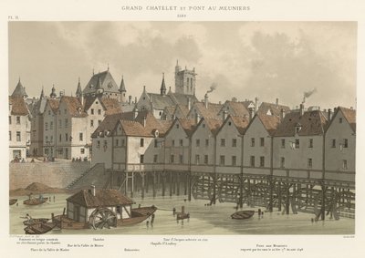 Grand Chatelet i most Meuniers, 1580 autorstwa French School