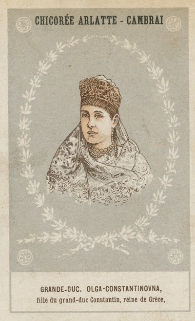 Wielki Książę Olga-Konstantinowna, córka Wielkiego Księcia Konstantyna, królowej Grecji autorstwa French School