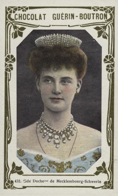 Wielka Księżna Meklemburgii-Schwerin (kolorowe zdjęcie) autorstwa French School