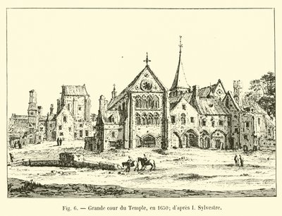 Wielki Dziedziniec Świątyni, w 1650 r.; po I Sylwestrze autorstwa French School