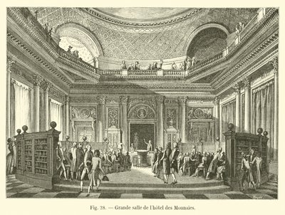 Wielka Sala Hotelu des Monnaies autorstwa French School