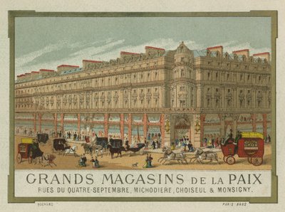Grands Magasins de la Paix, Paryż autorstwa French School
