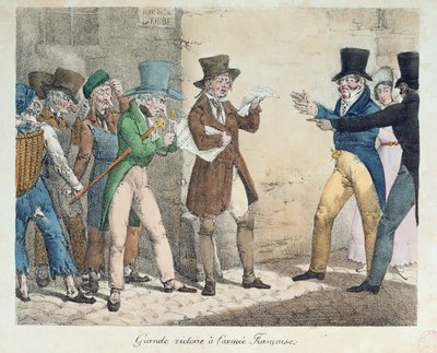 Wielkie zwycięstwo armii francuskiej, zapowiedź zwycięstwa w bitwie pod Trocadero, wrzesień 1823 autorstwa French School