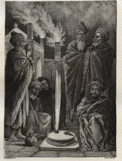 Guebre (lub Zoroastrian) niedaleko Baku (Baku, Azerbejdżan) - Fireworshippers - Nowa encyklopedia narodowa Maurice