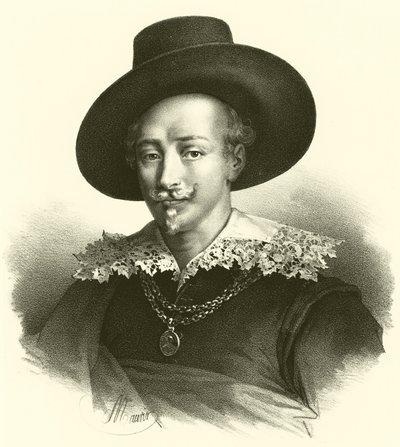 Guido Reni, portret (grafika) autorstwa French School