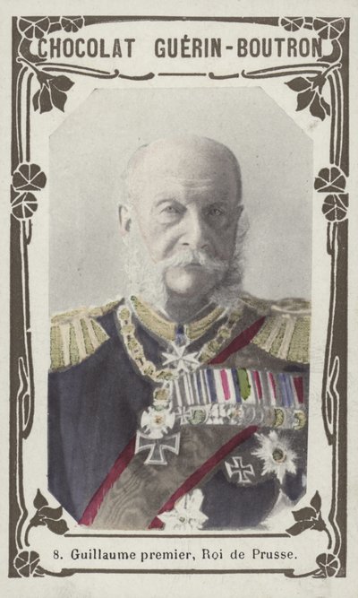 Wilhelm I, król pruski (kolorowa fotografia) autorstwa French School
