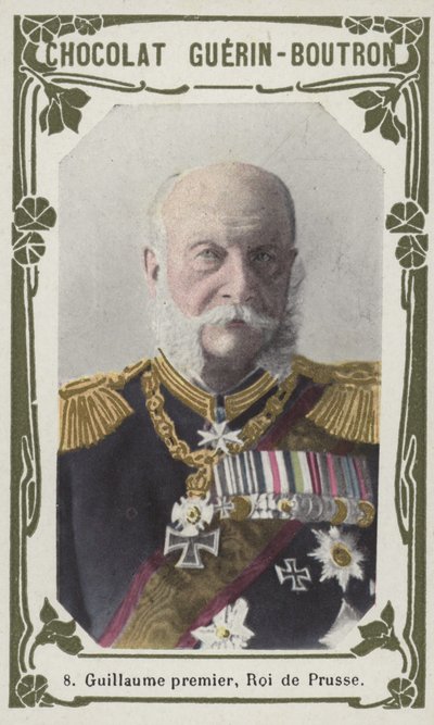 Wilhelm I, król pruski (kolorowa fotografia) autorstwa French School