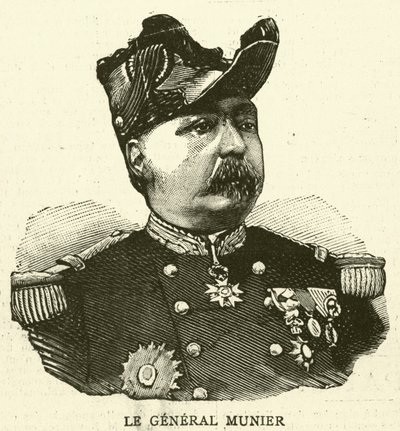 Gustave-Joseph Munier , francuski generał (Grawerowanie) autorstwa French School