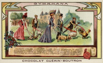 Gymkiana (chromolit) autorstwa French School