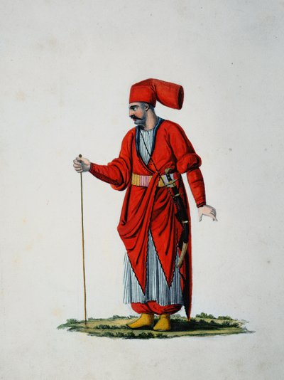 Hasseki Baltaci Valet del Sultani, prawdopodobnie Cousinery, okres osmański, 3. ćw. XVIII w. (wc na papierze) autorstwa French School
