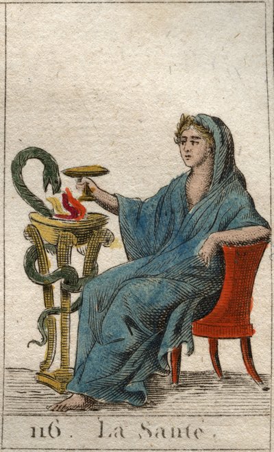 Zdrowie, tablica 116 z „Mitologii młodości” Pierre Blanchard autorstwa French School