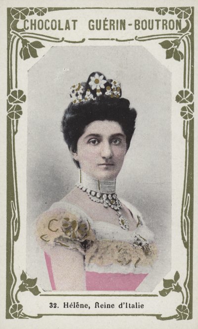 Helene, Reine dItalie (kolorowe zdjęcie) autorstwa French School