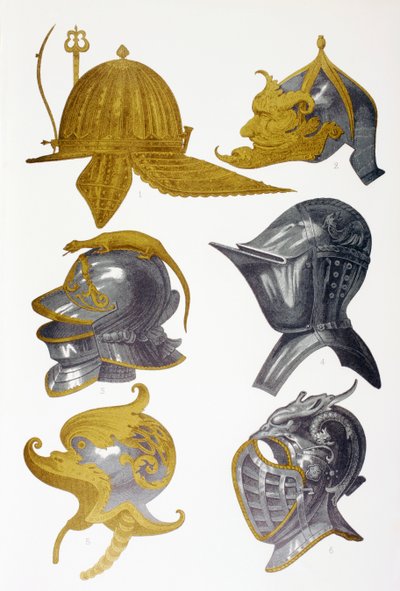 Hełmy, 1873 autorstwa French School