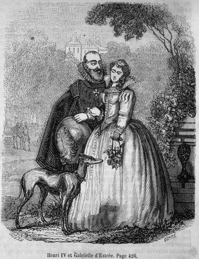 Henri IV (1553 - 1610) i Gabrielle d