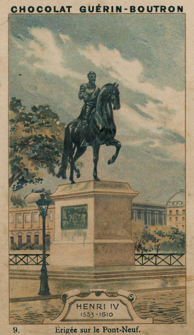 Henryk IV, 1553-1610, wzniesiony na Pont-Neuf autorstwa French School