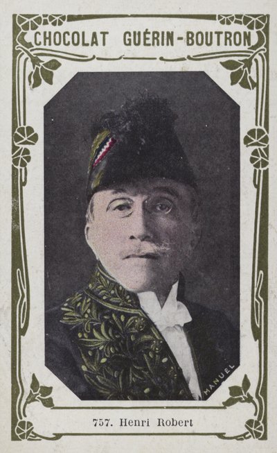 Henri Robert (kolorowe zdjęcie) autorstwa French School