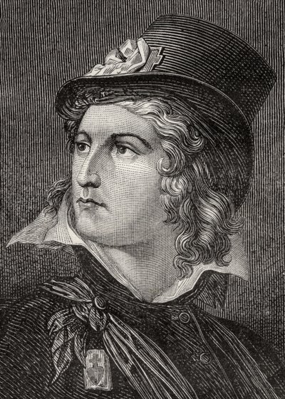 Henri du Vergier, Comte de la Rochejaquelin, z "Histoire de la Revolution Francaise" Louisa Blanc (1811-82). autorstwa French School