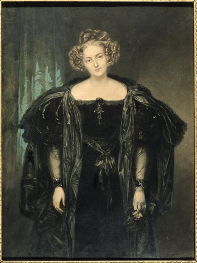 Henriette Sonntag (1803-54) w roli Donny Anny z opery Don Giovanni Mozarta autorstwa French School
