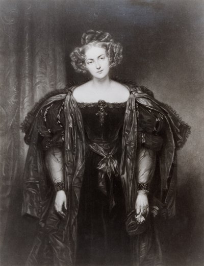 Henriette Sontag jako Donna Anna w operze Don Giovanni Wolfganga Amadeusza Mozarta autorstwa French School