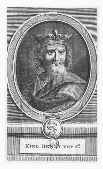 Henryk II, król Anglii (grafika) autorstwa French School