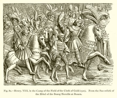 Henryk VIII w Obozie Pola Złotego Płótna (1520) autorstwa French School