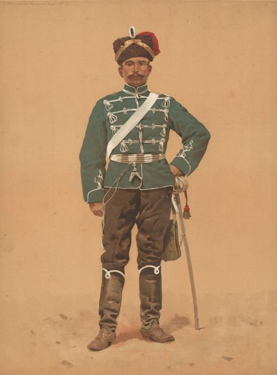 Hessian Hussar Regt nr 13 autorstwa French School