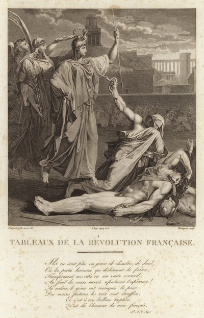 Historyczne obrazy Rewolucji Francuskiej autorstwa French School