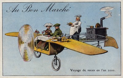 Miesiąc miodowy w 2000 roku (chromolitho) autorstwa French School