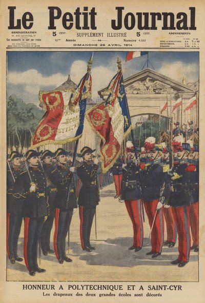 Uhonorowanie Ecole Polytechnique i Ecole Speciale Militaire de Saint-Cyr (kolor lito) autorstwa French School