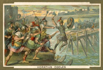Horatius Cocles na moście autorstwa French School