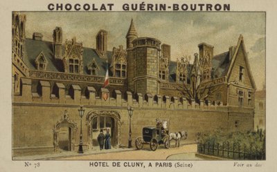 Hotel de Cluny, w Paryżu, Seine autorstwa French School
