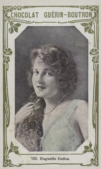 Huguette Duflos (kolorowe zdjęcie) autorstwa French School