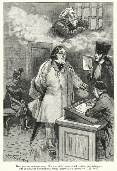Ilustracja do Le Juif Errant (grafika) autorstwa French School