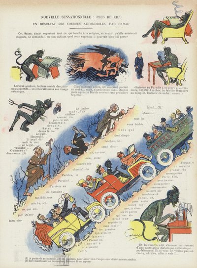 Ilustracja do Le Rire (kolor lito) autorstwa French School