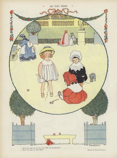 Ilustracja do Le Rire (kolor lito) autorstwa French School