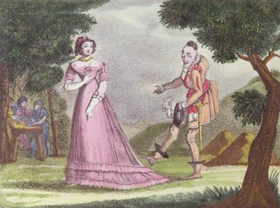 Ilustracja do Riquet a la Houppe, bajki Charlesa Perraulta (1628-1703), ok. 1930 r. 1820-30 autorstwa French School