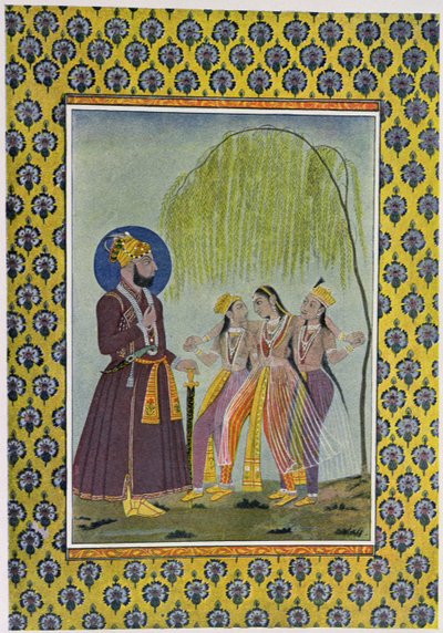 Ilustracja do The Arabian Nights, 1895 (kolor grawerowany) autorstwa French School