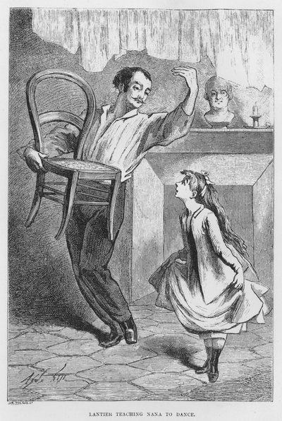 Ilustracja do powieści „Assommoir” autorstwa Emile