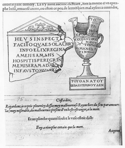 Ilustracja z „Dyskursu o śnie polifila”, Francesco Colonna autorstwa French School