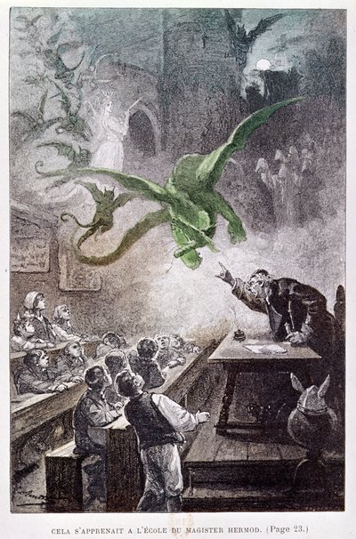 Ilustracja z Zamku Karpat autorstwa Juliusza Verne