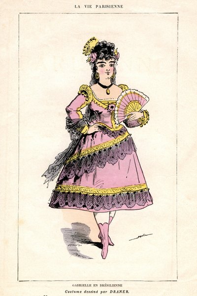 Ilustracja do "La Vie Parisienne", utworu i opery (opera-food) Jacques