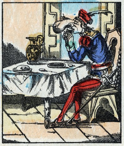 Ilustracja do bajki „Przygody Wielkiej Flandrii”” Drzeworyt z Imaging Pellerin - Epinal, sd. Koniec XIX wieku. autorstwa French School
