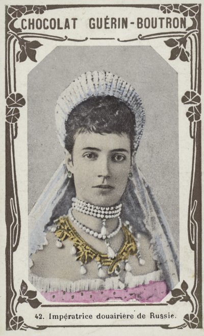 Rosyjska cesarzowa wdowa (kolorowe zdjęcie) autorstwa French School