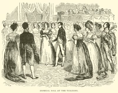 Bal cesarski w Tuileries (grawerowanie) autorstwa French School