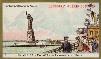 W oczach Nowego Jorku - Statua Wolności (chromolitho) autorstwa French School