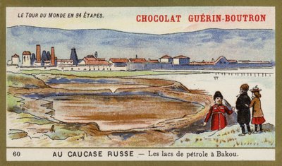 Na rosyjskim Kaukazie - jeziora naftowe Baku autorstwa French School