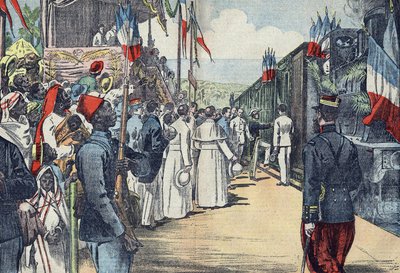 Inauguracja linii kolejowej łączącej Thies z Kayes do Senegalu, początek XX wieku autorstwa French School